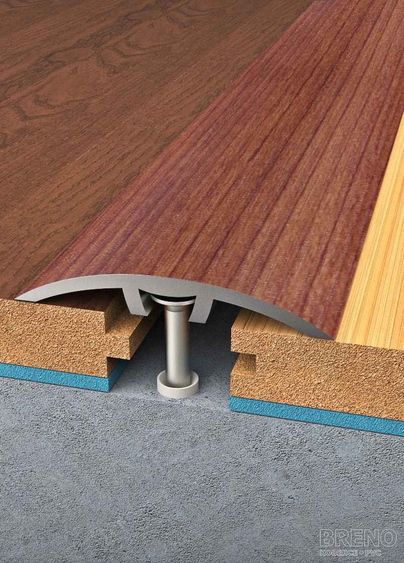 Prechodový profil čerešňa natur - samolepiaci / na hmoždinku