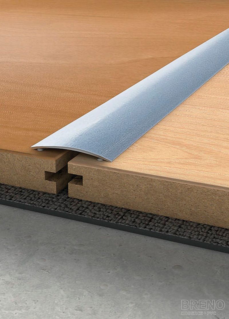 Prechodový profil česaný nerez leštený - samolepiaci