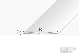 Přechodový profil champagne matná - samolepicí