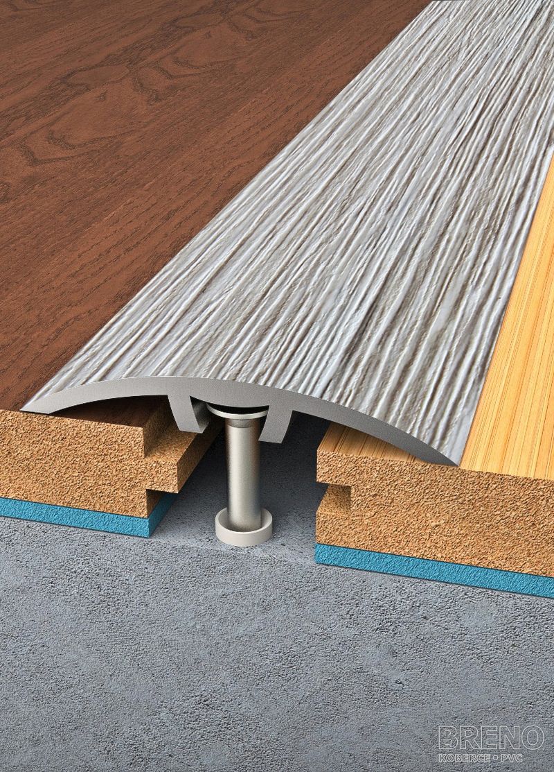 Přechodový profil dub bílý - samolepicí / na hmoždinku