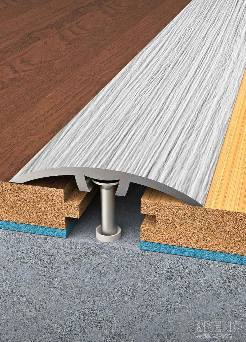 Přechodový profil dub carlo - samolepicí / na hmoždinku