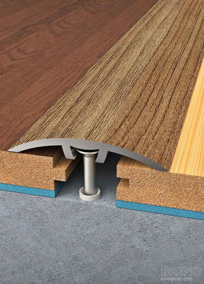 Prechodový profil dub - samolepiaci / na hmoždinku