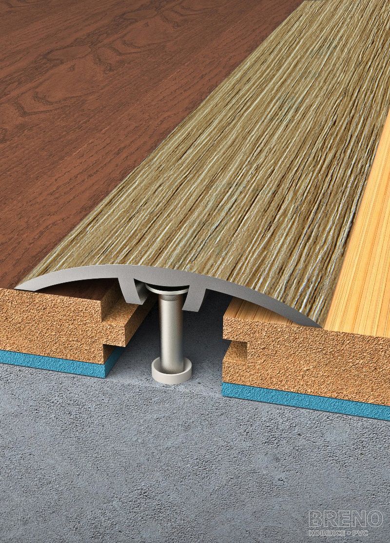 Prechodový profil dub svetlý - samolepiaci / na hmoždinku