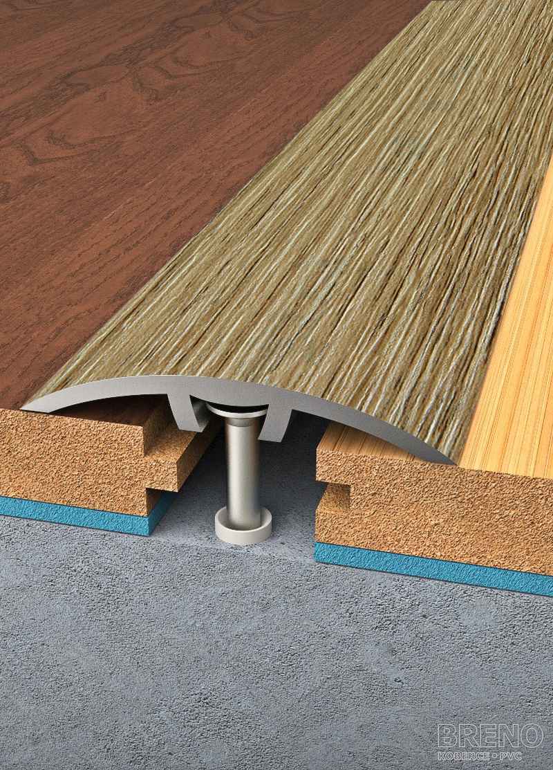 Přechodový profil dub světlý - samolepicí / na hmoždinku