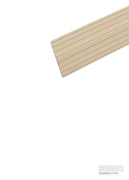 Přechodový profil gumový s drážkami béžový - samolepicí