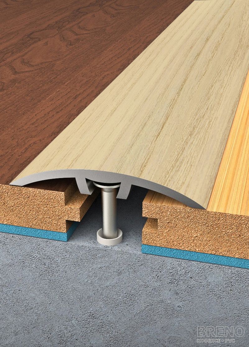 Prechodový profil javor - samolepiaci / na hmoždinku