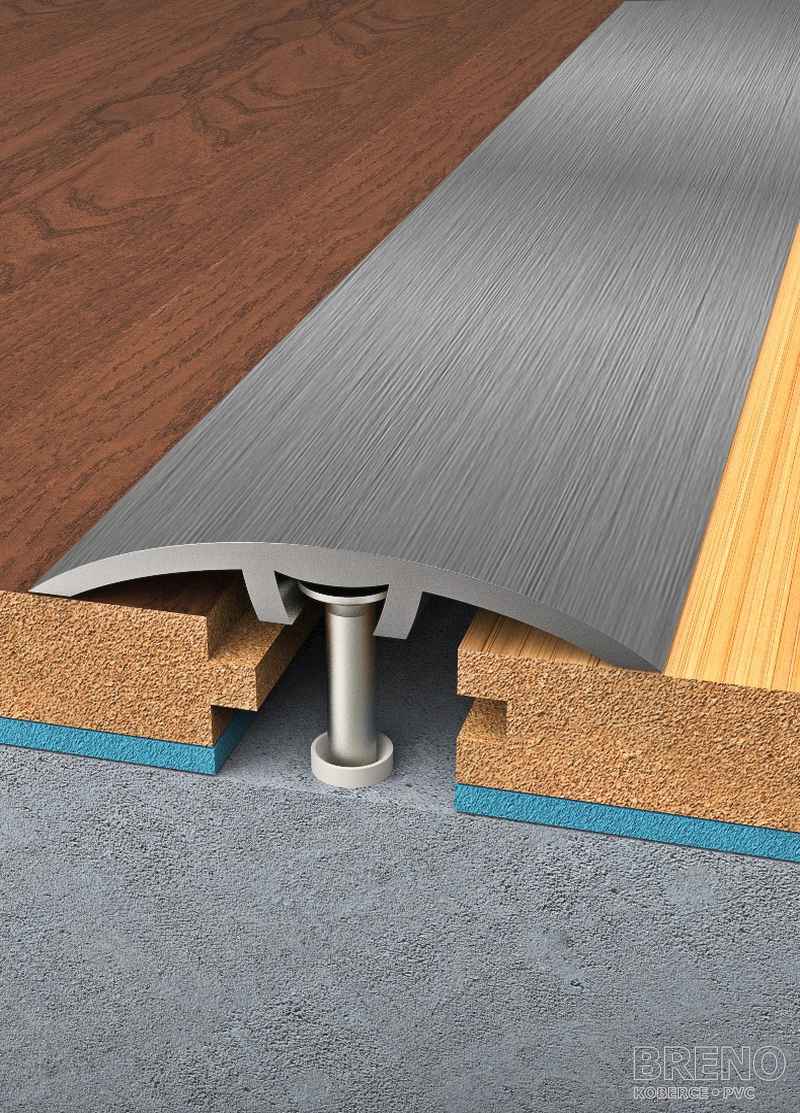 Prechodový profil kameň brúsený - samolepiaci / na hmoždinku