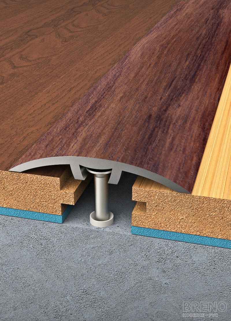 Prechodový profil orech amari - samolepiaci / na hmoždinku