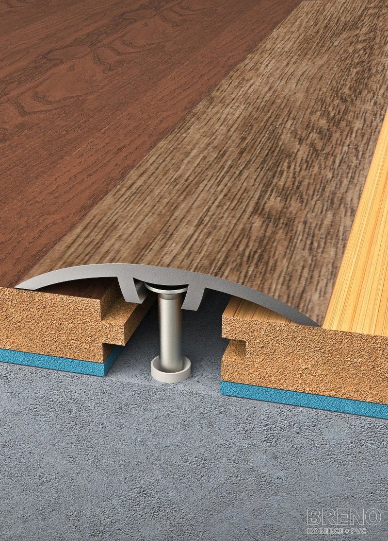 Prechodový profil orech - samolepiaci / na hmoždinku