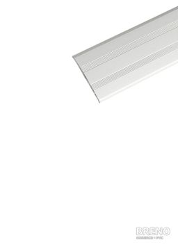 Prechodový profil s drážkami striebro - samolepiaci