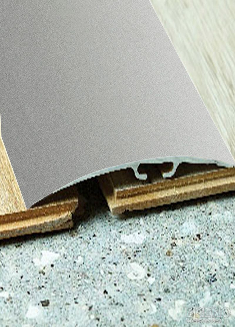 Přechodový profil stříbro matná - samolepicí