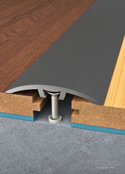 Přechodový profil titan broušený - samolepicí / na hmoždinku