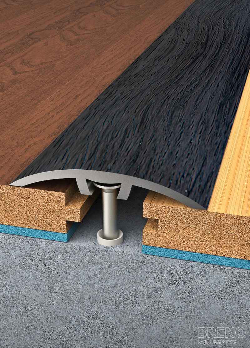 Přechodový profil wenge - samolepicí / na hmoždinku