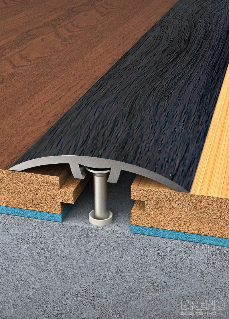 Přechodový profil wenge - samolepicí / na hmoždinku