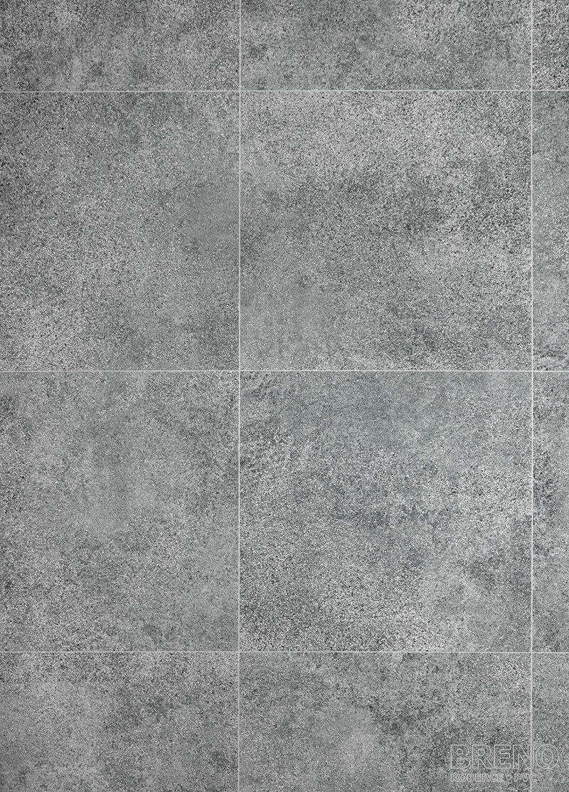 PVC CARBONTEX Tempesta 598 – sivá dlažba