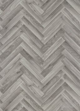 PVC CROWN Oak Chevron 919D - šedé parkety