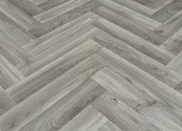 PVC CROWN Oak Chevron 919D - šedé parkety