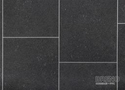 PVC SMARTEX Kent 909E – černé dlaždice