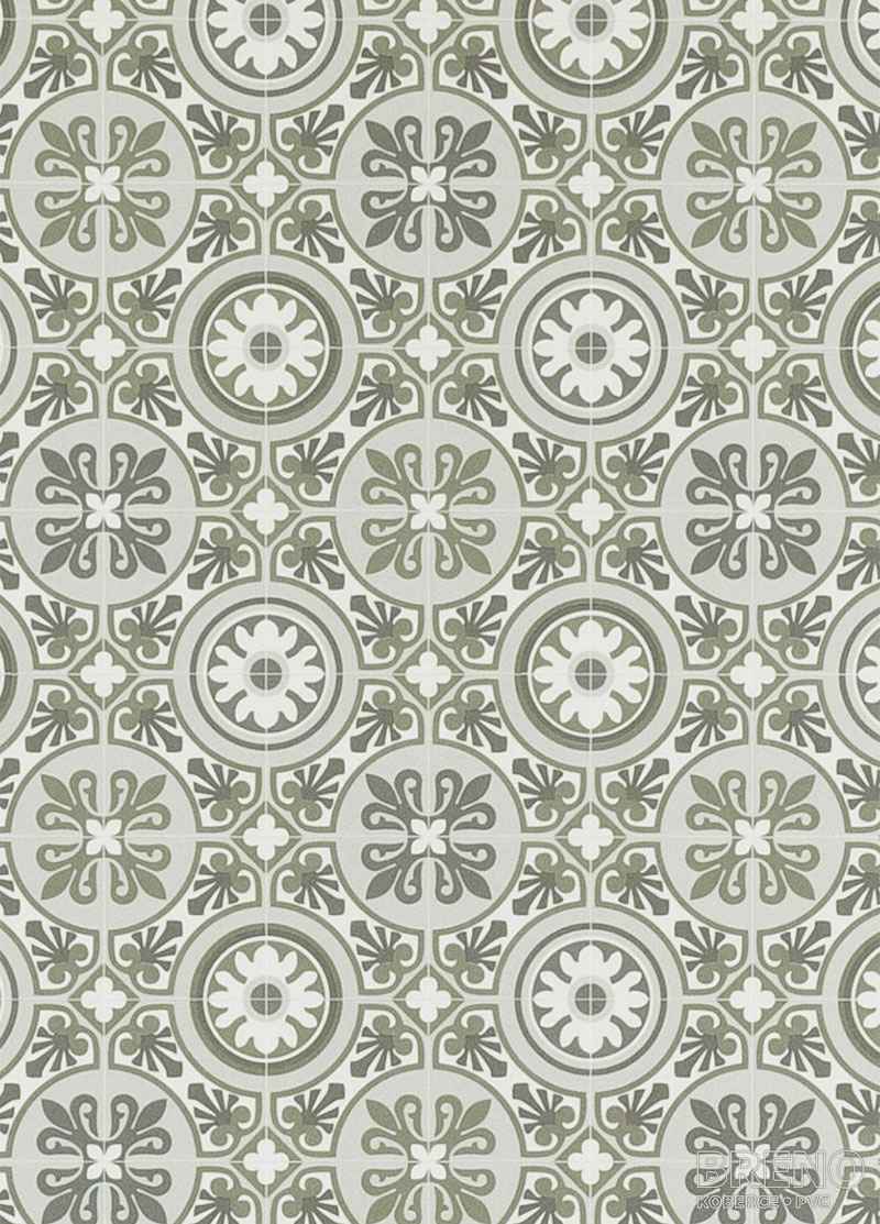 PVC SMARTEX Lagos 509M – ornamentálne dlaždice do zelena