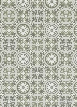 PVC SMARTEX Lagos 509M – ornamentálne dlaždice do zelena