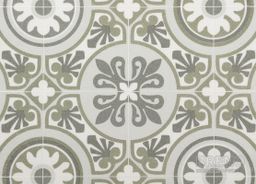 PVC SMARTEX Lagos 509M – ornamentálne dlaždice do zelena