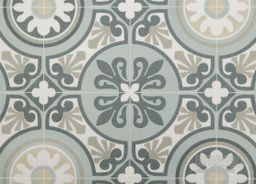 PVC SMARTEX Lagos 710M – sivé ornamentálne dlaždice