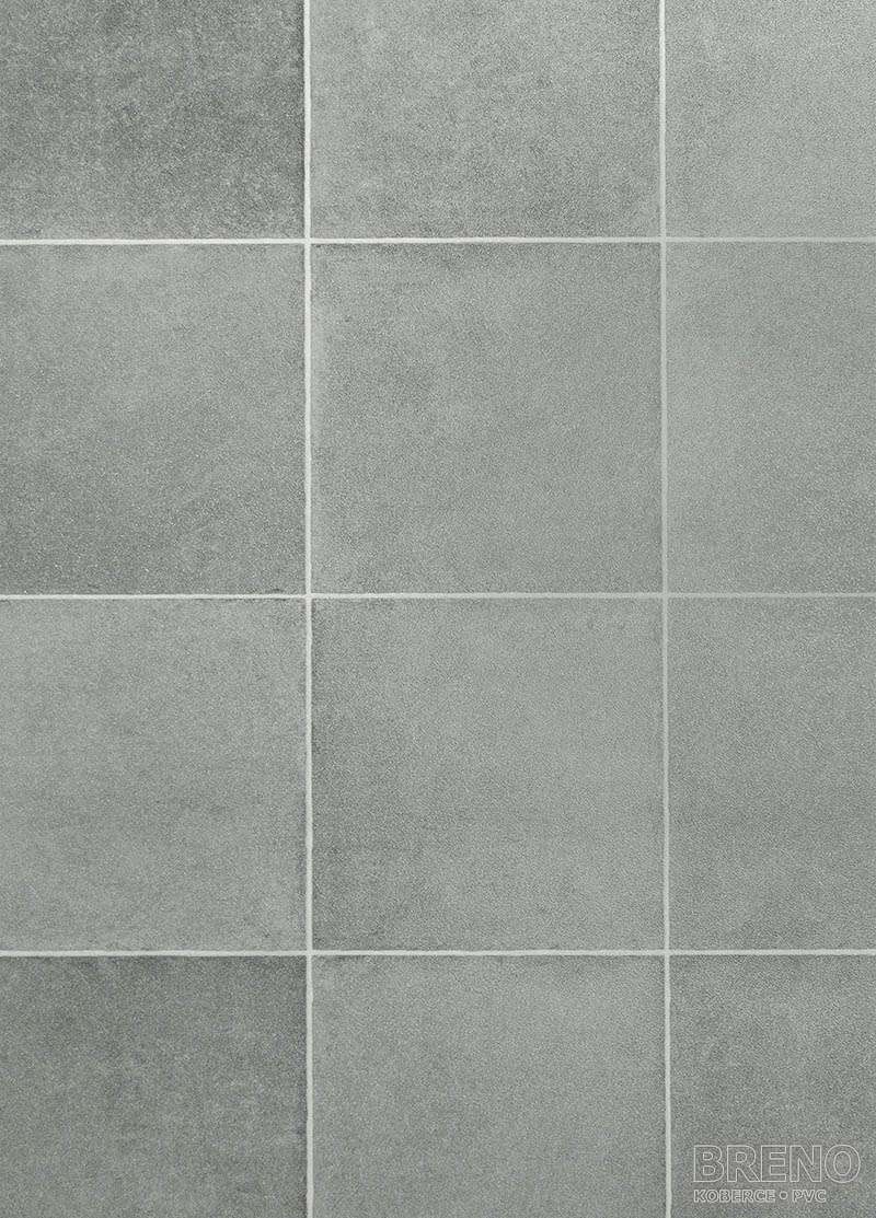 PVC SMARTEX London 970M – sivé betonové dlaždice
