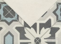 PVC SUPERTEX Eleanor 596 – sivobiela ornamentálna dlažba