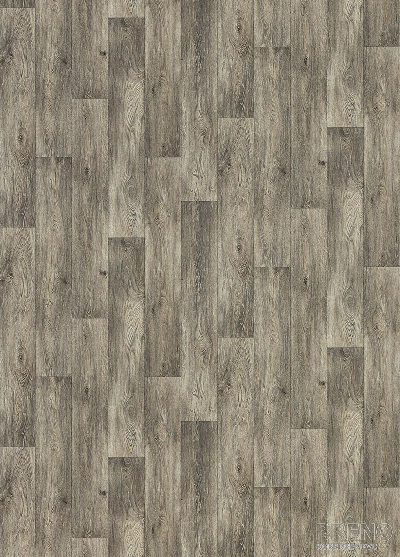 PVC TOPTEX Aged Oak 967M – tmavý dekor dřeva s patinou