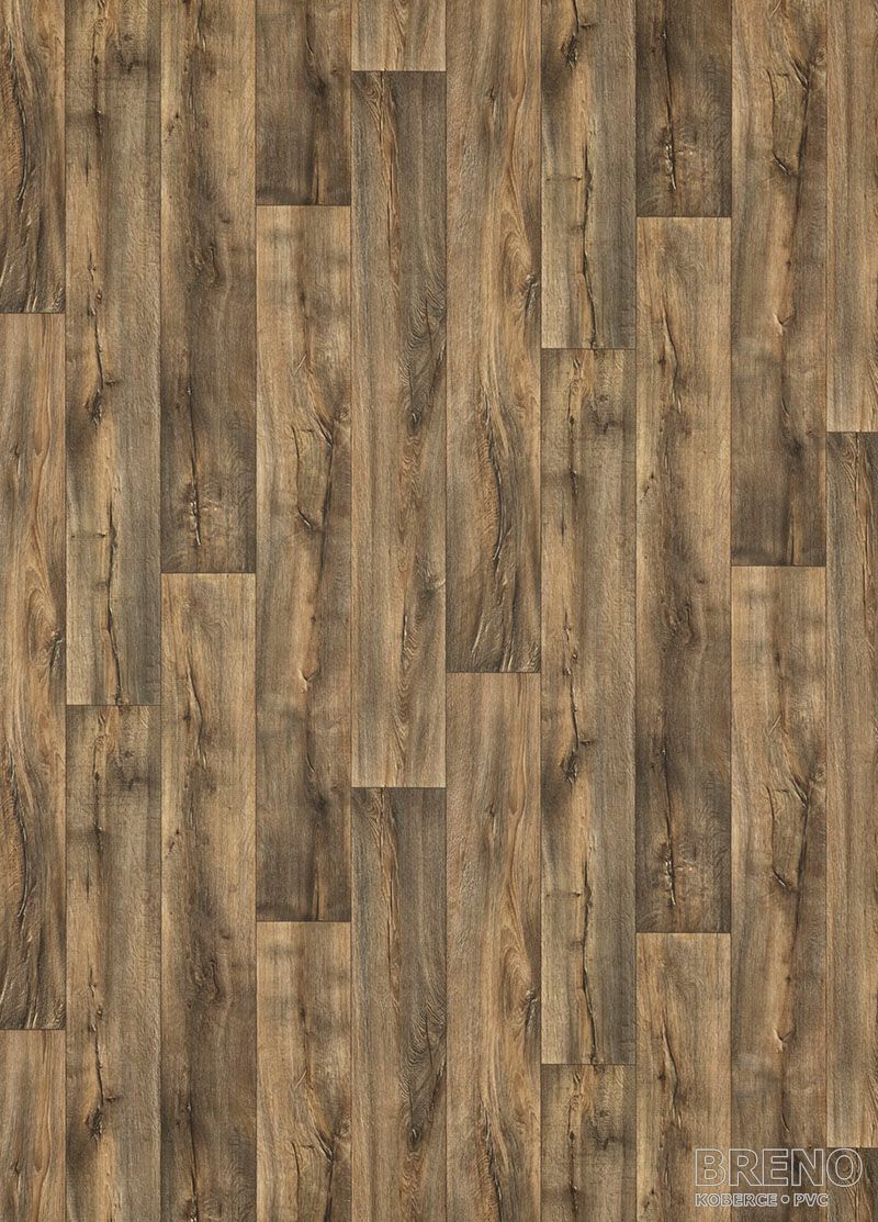 PVC TOPTEX Cracked Oak 693D – tmavohnedé drevo