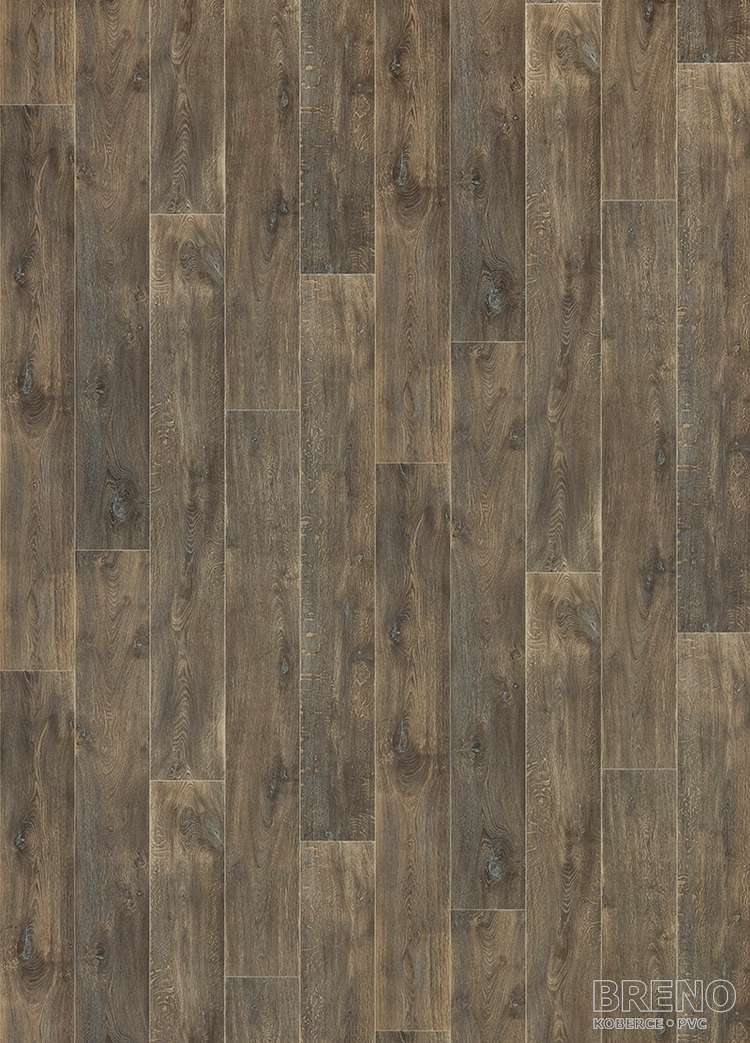 PVC TOPTEX Texas Oak 620D – tmavě hnědé dřevo