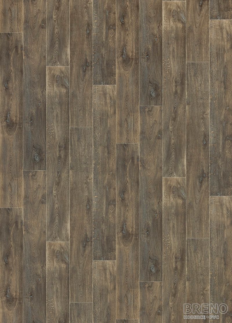 PVC TOPTEX Texas Oak 620D – tmavě hnědé dřevo