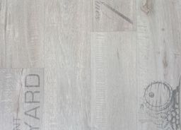 PVC TRENTO Chardonnay 406L – šedé dřevo s potiskem