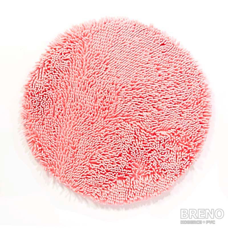 Kúpeľňová predložka RASTA MICRO kruh - pink