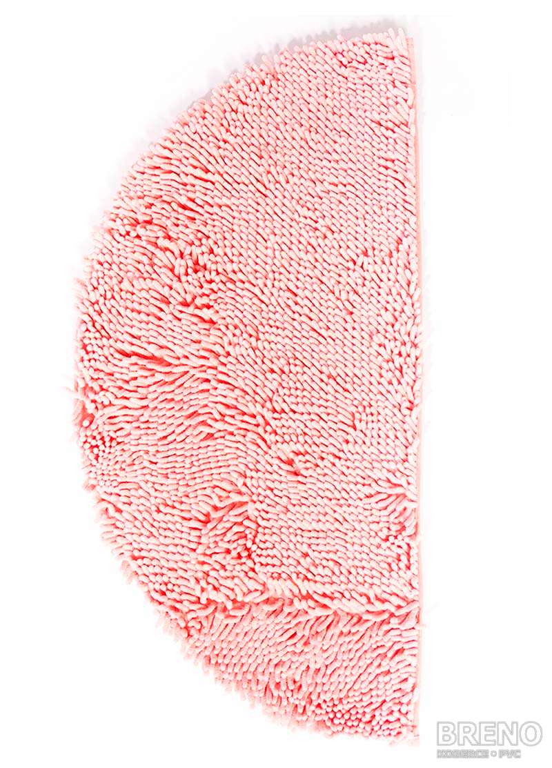 Kúpeľňová predložka RASTA MICRO polkruh - pink