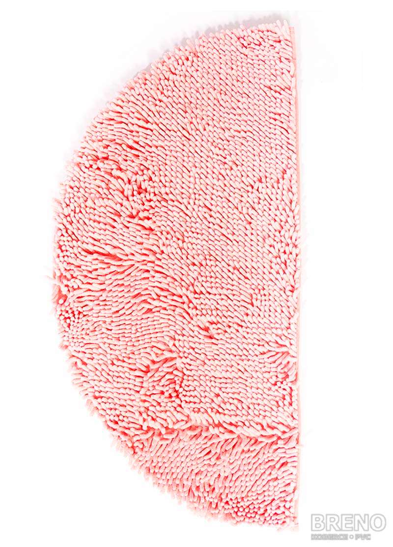 Kúpeľňová predložka RASTA MICRO polkruh - pink