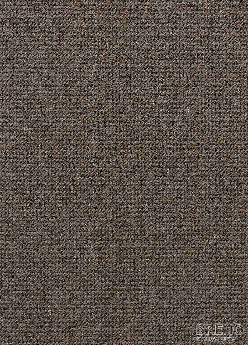 Metrážový koberec RE-TWEED 44 tmavě hnědý
