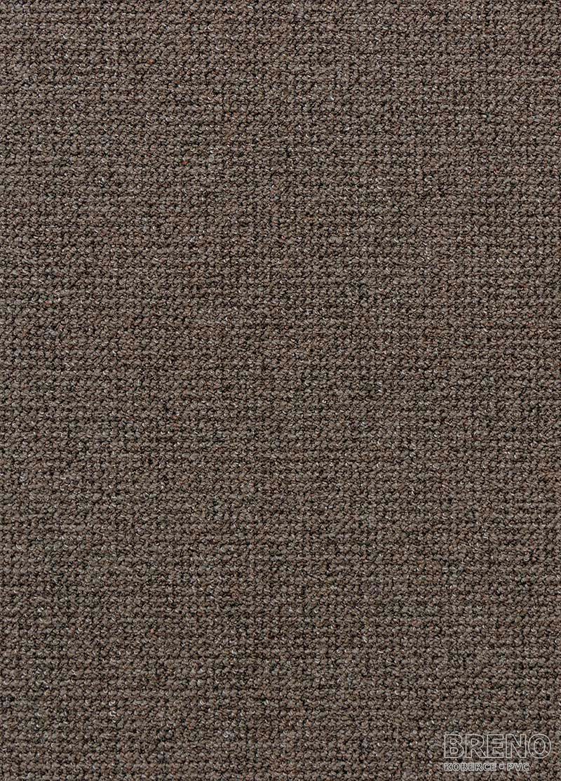 Metrážový koberec RE-TWEED 44 tmavě hnědý
