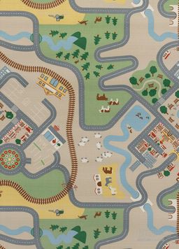 ROADTRIP R40101C/02E2 dětský motiv silnic a krajiny