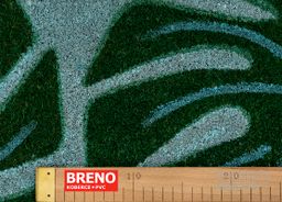Rohožka BILBAO 702/coir mätovo zelená s monsterou
