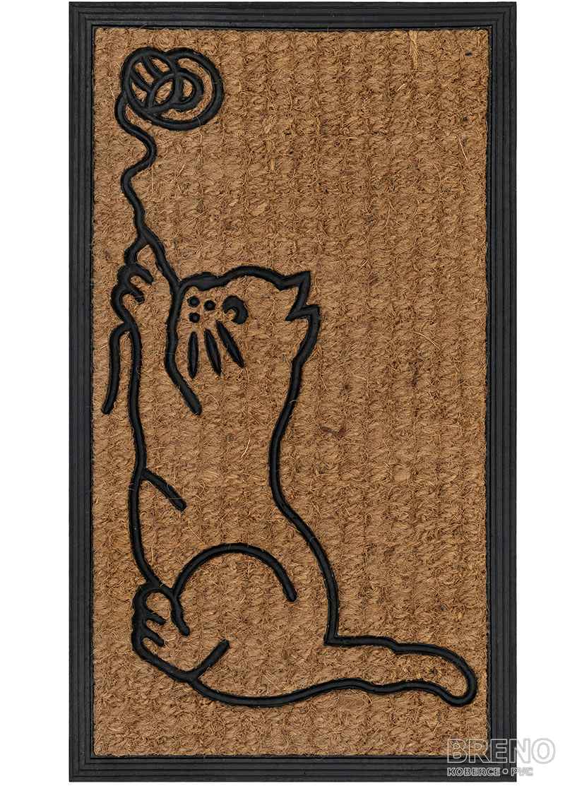 Rohožka kočka s klubíčkem