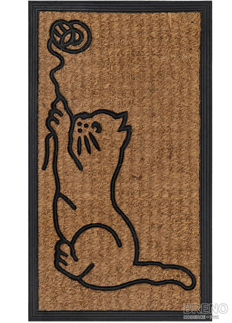 Rohožka kočka s klubíčkem