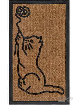 Rohožka kočka s klubíčkem