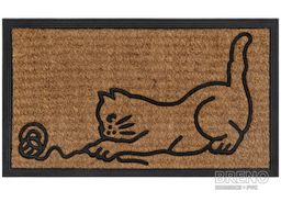 Rohožka mačka s klbkom