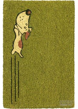 Rohožka světle zelený pes