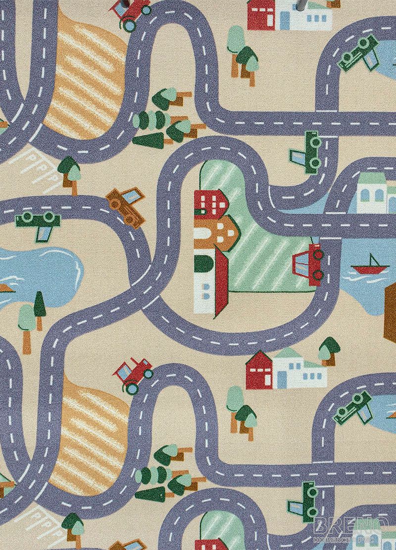 Metrážový koberec SCANROAD 39 se silnicemi