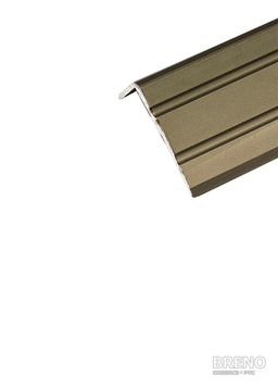 Schodová hrana B-Line bronz - vrtaná