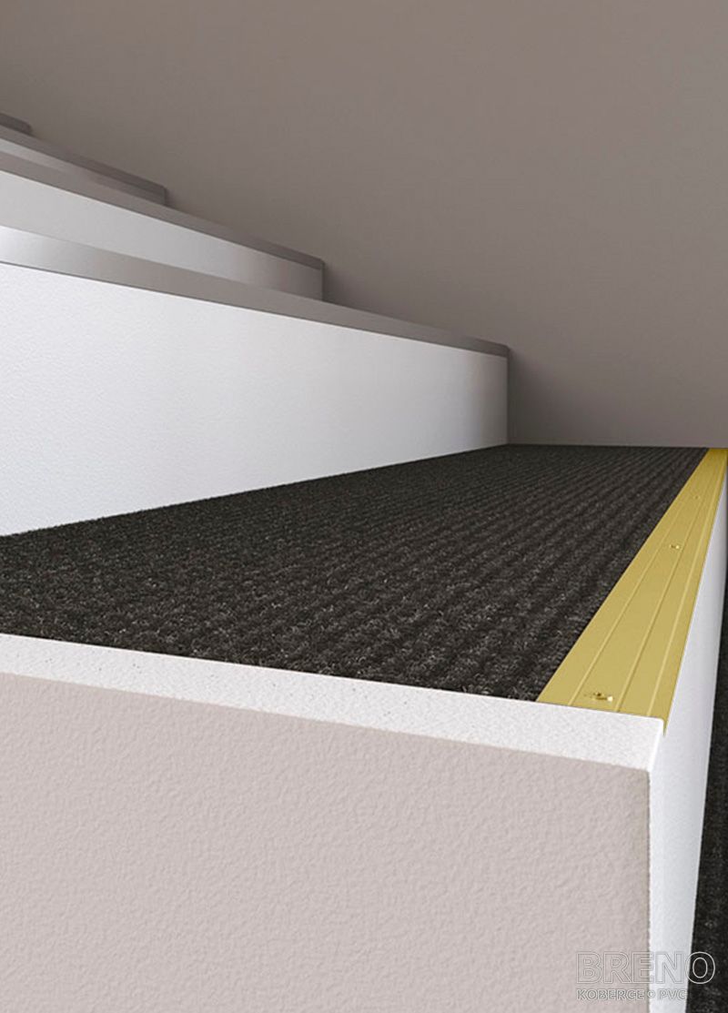 Schodová hrana B-Line champagne - vrtaná