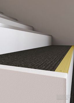 Schodová hrana B-Line champagne - vrtaná