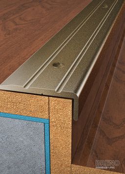 Schodová hrana bronz - vrtaná